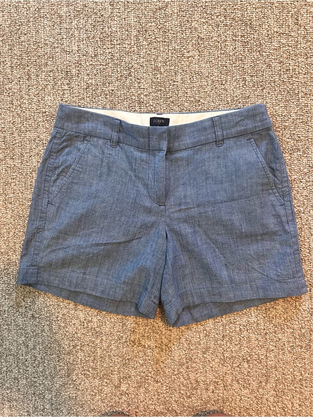 J.Crew Factory Blue Chambray 5" Shorts